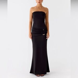 New Peppermayo Black Strapless maxi Dress